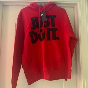 nike just do it red sweatshirt